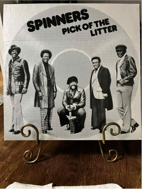 SPINNERS Pick Of The Litter 1975 LP ATLANTIC SD-18141 Die-Cut Cover soul funk *